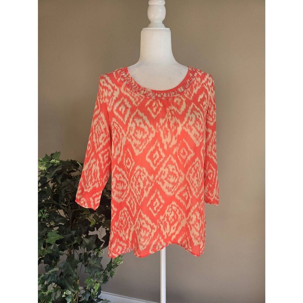Studio Y Top Sz M Melon/Tan